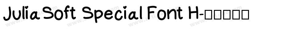 JuliaSoft Special Font H字体转换